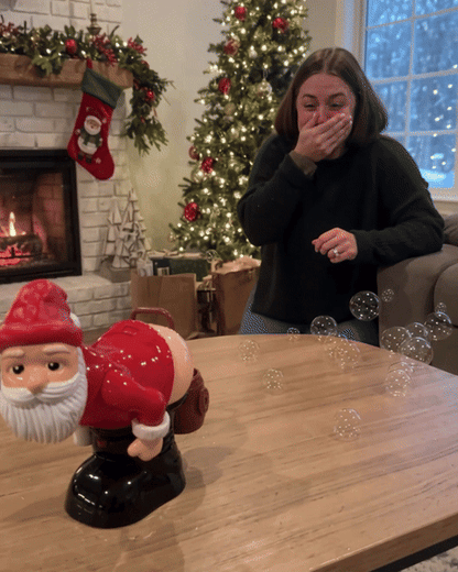 Cheeky Santa Bubble Machine